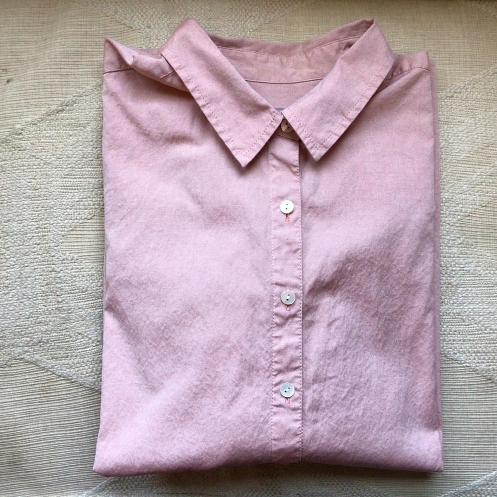 J. Jill Salmon Pink Button Down Shirt